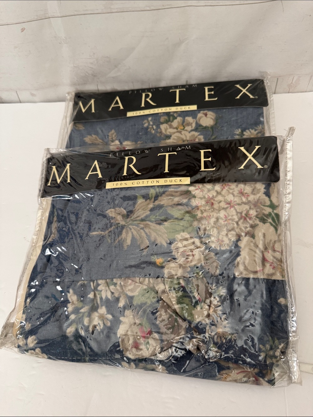 Martex Cotton Duck Floral Standard Pillow Shams Floral Cottage-Core Grandma-Core